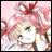 Pixelated anime-style character with pink hair and red bow on left, black background with white text "Anime IM" and stylized "C0M" on right.