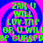 A static digital image with a blue and pink spiral background, displaying green text that reads "ZAK U WILL LOV ME OR U WILL BE CURSED" in four identical quadrants.