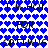 Blue heart pattern background with repeated black text 'I'M HOT FOR OPTIMUS' in pixelated font, arranged in horizontal