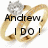 Two gold rings with diamond accents, one ring displaying text over the other.