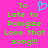 Bright pink background with green pixelated text reading 'To Late to Pologize Love that song!!!' and a cyan heart symbol above the first line.