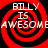 Red and black spiral pattern with white text 'BILLY IS AWESOME' repeated across four quadrants on a black background.