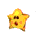 Yellow star-shaped icon with brown eyes and mouth, displaying multiple expressions including neutral, surprised, and animated sparkles on a gray background.
