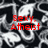 Black-and-white abstract pattern with red text overlays reading 'Sexy.', 'Atheist', 'Vegetarian', and 'Peacock!' on a gray background.