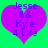 Two identical purple heart-shaped icons with blue text reading "Jesse & Kyle 4 Life" on a bright green background.