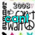 Animated icon with four quadrants showing text changes over time, featuring 'cant', 'wait', 'summer', and '2008' in cyan letters against a black-and-white background with repeated patterns.