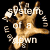 Animated contact sheet of a System of a Down icon showing five sequential frames with pixelated text and a central brown figure against black background.