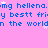 A static image with a pink background displaying repeated blue text and small white stars.