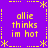 Purple background with yellow pixelated text and decorative elements arranged in a pattern