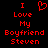 Red pixelated text and heart symbol on black background, two identical static frames side-by-side with no visible animation changes.