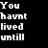 Black background with white pixelated text and a red heart symbol, displaying partial phrases