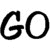 A static contact sheet of a text-based buddy icon showing the phrase "GO FUCK UR SELF" in bold black letters on white background with partial gray overlay.