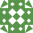 Green background with white geometric shapes including small crosses, large diamonds, and corner triangles.
