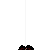 Pixel art character with brown hair in twin buns, black shirt with purple star, checkered pants, and blue shoes on a chessboard background.