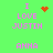 Green background with pink text reading 'I LOVE JUSTIN' and 'ANNA' in pixelated style, featuring red heart and starburst symbols.