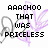 Pixelated text and abstract shapes on a white background with purple and gray elements.