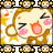 Pixelated cartoon monkey with brown fur, pink cheeks, and orange nose in three distinct poses against a white background with yellow accents.