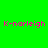 Green background with blue rectangular blocks and repeated pink text 'K-narleign' in pixelated font.