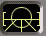 Yellow line art on black background forms a circular shape with intersecting lines, changing configuration