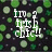 Animated icon with green circular dots on black background, displaying sequential text: 'im a Irish chick', 'closer dots', and 'I ROCK!'