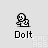 Pixelated character icon with multiple poses and text 'Dolt' below, displayed in a