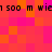 Pixelated of orange and pink squares with repeated black text fragments 'n 500 m wien' across top and bottom edges
