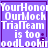 Pixelated text on purple background reads 'YourHonor OurMock TrialTeam is too goodLooking' with slight variations across four