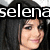 four showing a person with dark hair and light skin, with text overlays reading 'selena', 'gomez', and 'rocks' in bold white letters