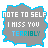 Gray note-shaped icon with 'NOTE TO SELF I MISS YOU TERRIBLY' text, bordered by cyan, blue, purple, and pink outlines across four