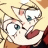A 48x48 pixel animated buddy icon featuring a cartoon character with blonde hair and blue eyes on the left, paired with text reading "Anime IM" and "COM" on a black background to the right.