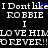 Pixelated text on black background with blue cursor over 'like' in 'I Dont like', repeated text elements, and 'LOVE HIM FOREVER!!!' at bottom.