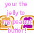 Pixelated image with toast slices, peanut butter, jelly, and text about PB&J relationships.