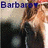Pixelated image showing a person with long brown hair wearing dark clothing, standing against a light background with blue text reading 'Barbar' at the top.