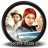 Circular icon with black border showing two figures in a reflective surface, one with red hair and dark clothing, the other with brown hair and green clothing.