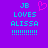 Pixelated text on purple background with cyan letters and a pink heart symbol above the right side of the text.