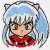 Four pixelated anime-style character portraits with blue hair, pink cat ears, red clothing, and varying facial expressions arranged in a