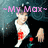 ~My Max~ Hotest GUY EVER! A person in a black jacket and white shirt holds a red flower, with text changing across frames.