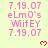 Pixelated text and red heart icons on a light yellow background with repeated date and name text.