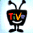 A pixelated animated buddy icon featuring a TV-shaped mascot with antennae and the text "Tivo" on its screen, alongside green text reading "Original Icons .com" on a dark background.