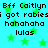 Pixelated text and green stars on cyan background, repeated in two identical sections with no visible motion changes.
