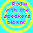 Four identical pixelated icons arranged in a , each displaying text over concentric yellow circles on a cyan background