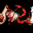 Animated sequence showing a red-haired figure with flowing red hair against black background, transitioning to a smiling person in dark clothing with blue patterned fabric, then to two people in light-colored clothing, and finally to two people with dark hair in neutral tones.