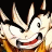 A pixelated anime-style character with spiky hair and a wide grin appears on the left side of a contact sheet, while the right side displays text reading "Anime IM" above "COM" against a black background.