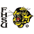 Pixelated icon with vertical text 'FHSD' on left and abstract yellow-black shape with red detail on right.