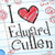 A split-screen buddy icon with a heart symbol and handwritten text on the left, and hands holding an object under red text on the right.