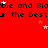 Red background with repeated black text 'Biabie and Biabie and Biabie and Biabie and Biabie' and 'the best' with white and pink star shapes scattered across.