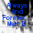 Blue pixelated text reads "Always And Forever... Matt D." on a black and gray pixelated background.
