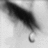 Black-and-white image of a teardrop falling from a blurred figure's eye, paired with red pixelated text on a black background.