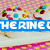 Pixelated cupcake with colorful sprinkles and a pink background, featuring changing text overlays.