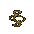 Golden stylized 'C' icon in various animated states on gray background, transitioning from intertwined loops to circular form.